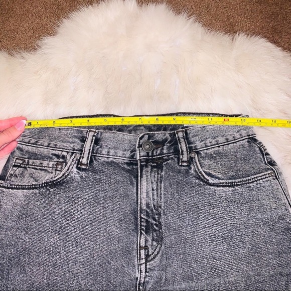 All Saints Denim Skirt I’m Washed black size 4 - Picture 5 of 11